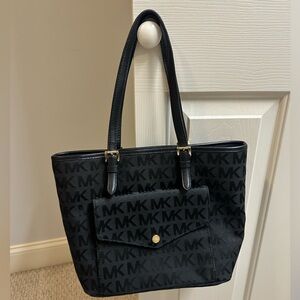 Michael Kors canvas logo tote